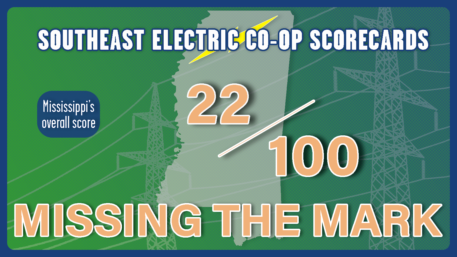 Mississippi's overal electric cooperative score