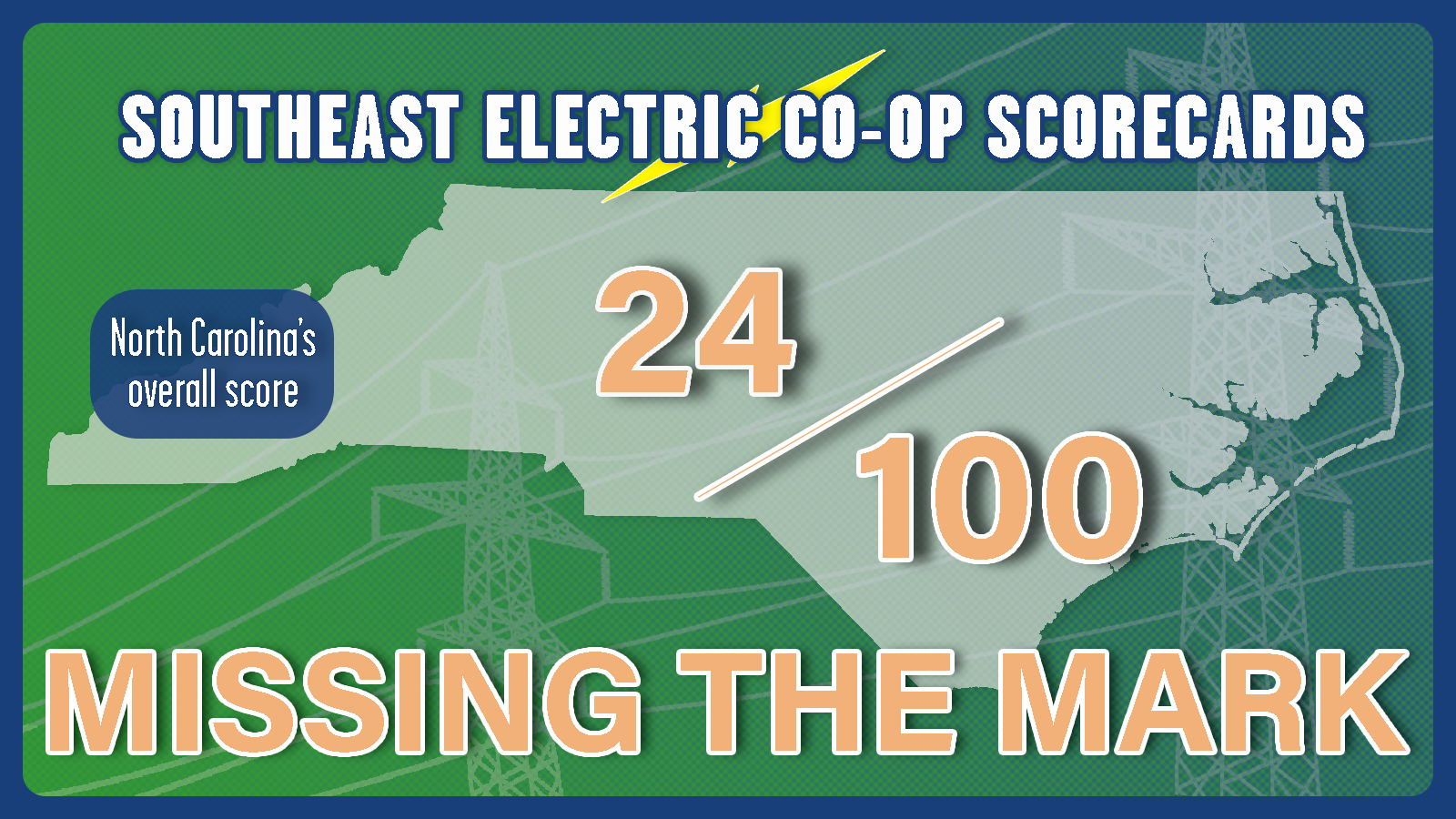 North Carolina electric cooperative scorecard overall score